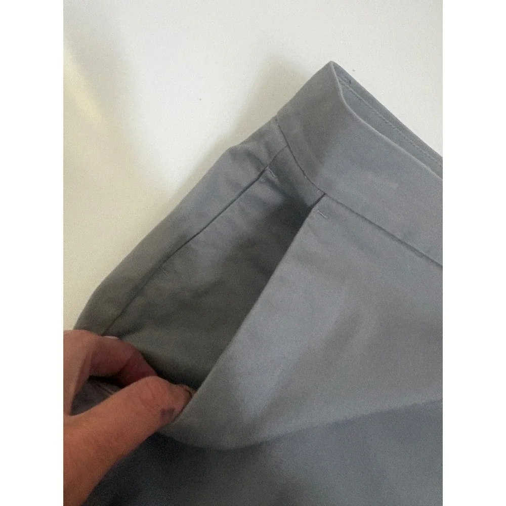 Banana Republic Emerson Short Mens 36 Gray Stretch Chino Flat Front Casual